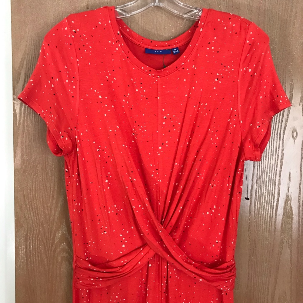 New Apt 9 asymmetrical maxi dress soft stretchy M